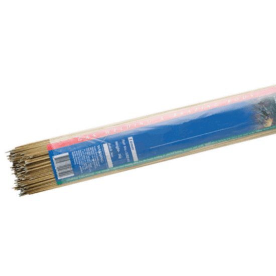 Cigweld Comweld 2.4mm mild steel filler rods in a 5kg pack, perfect for oxy-acetylene welding of carbon steel and wrought iron.