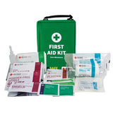 Compact Prosafe Travel First Aid Kit in durable fabric, perfect for minor injuries on the go, fitting easily in bags or cars.