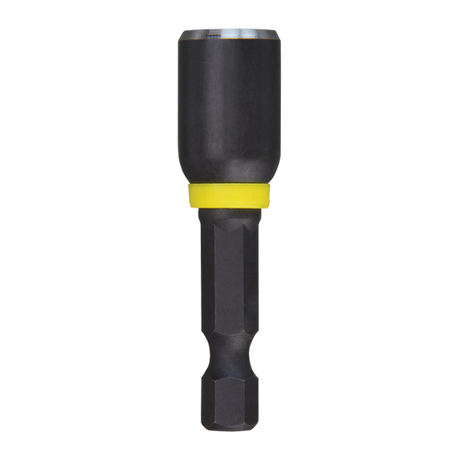 Milwaukee Shockwave 5/16" magnetic nut driver, 50mm, durable, high-performance tool with a powerful grip for precision fastening.