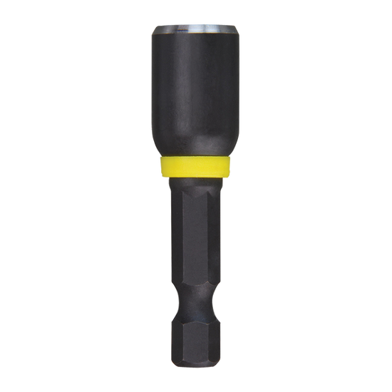 Milwaukee Shockwave 5/16" magnetic nut driver, 50mm, durable, high-performance tool with a powerful grip for precision fastening.