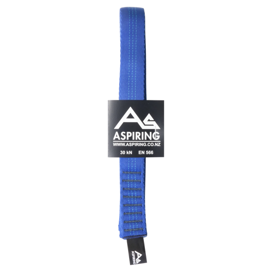 Durable 100cm tubular slings made from 25mm nylon, rated 30kN for safe use in climbing and rescue operations.