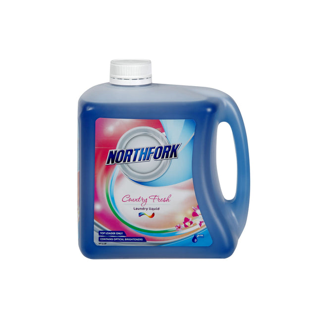 Northfork Laundry Liquid 2L, eco-friendly detergent that tackles tough stains and enhances fabric colors with fresh scents.