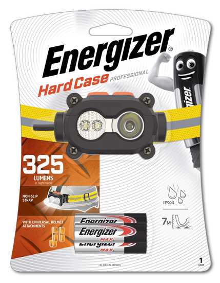 Durable black and grey headlight with 325 lumens, 6 light modes, pivoting head, and weatherproof design for outdoor use.