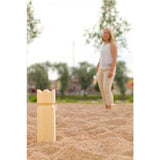 Tactic Kubb Original game set featuring 10 skittles, 6 throwing sticks, and a King for engaging outdoor fun with family and friends.