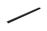 Black fiberglass stair nosing, 70x30x1030mm, featuring a coarse grit finish for anti-slip safety on stairways.