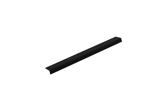 Black fibreglass stair nosing, 70 x 30 x 580mm, with heavy-duty grit finish for anti-slip safety on stairs.