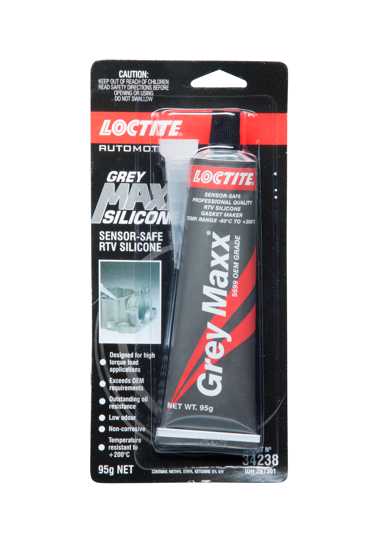 LOCTITE SI 5699 Silicone Grey Maxx 95g, a flexible sealant for superior sealing in high torque applications.