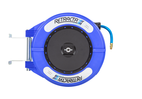 Retracta R3 Standard hose reel: durable, UV stable, 12mm x 15m, for air and water use, with high wear resistance and 10-year warranty.