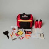Emergency Survival and Getaway Kit: Durable backpack with essential safety gear, designed for one person, ideal for emergencies.