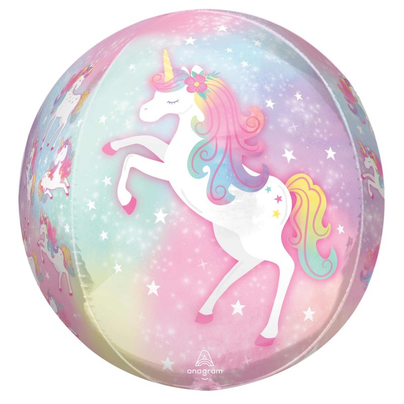 Foil Balloon - Orbz XL Enchanted Unicorn (40cm)