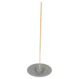 Grey Lotus Terracotta Incense Plate featuring a serene grey lotus design, ideal for enhancing meditative spaces and altars.