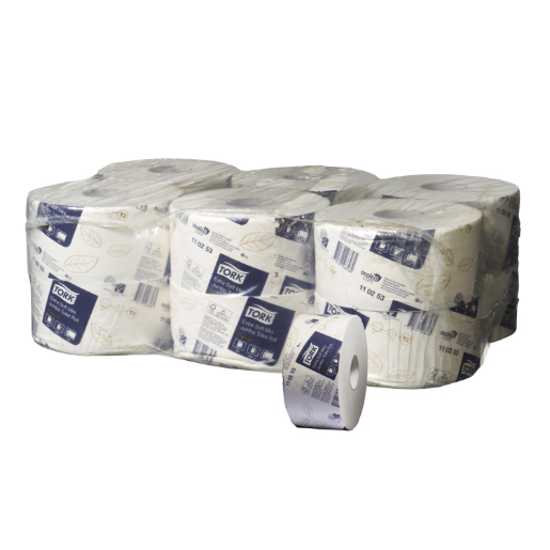 Tork Extra Soft 2Ply Toilet Paper Mini Jumbo Roll-170 Metres-Pack of 12