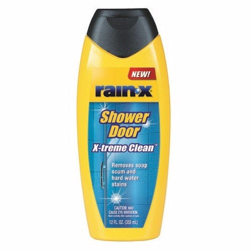 Powerful 354Ml cleaner for glass shower doors that removes soap scum and hard water stains for a sparkling finish.