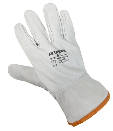 Prosafe G3 Rigger Gloves 4XLarge, made of full-grain leather, designed for durability, comfort, and versatility in demanding tasks.