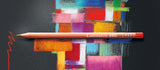 Caran D’ache Luminance Carmine Lake pencils, featuring creamy 3.8mm leads for vibrant color and superior lightfastness.