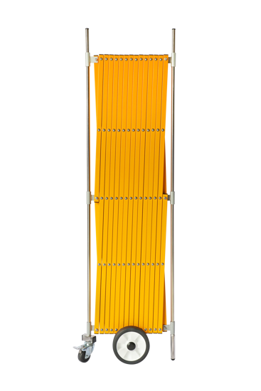 Xpando Expandable Safety Barrier 1.5M x 4M Yellow-1.5x4m (Expanded)-Each