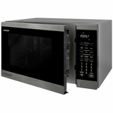 Sharp 1100W Stainless Steel Convection Microwave with 32L capacity, LED display, and versatile cooking options for modern kitchens.