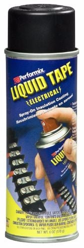 Liquid Tape Spray 170G Black, a protective spray-on insulation for electrical connections, ensuring waterproof and durable sealing.