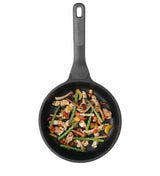 Berghoff Stone+ 24cm frying pan with non-stick surface, ergonomic handle, and durable cast aluminum for versatile cooking.