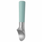 Stylish Berghoff ice cream scoop with ergonomic handle, crafted from aluminum for effortless serving of frozen desserts.