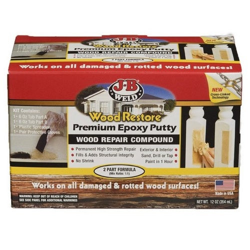 Wood Restore Premium Epoxy Putty - JB Weld 946ml