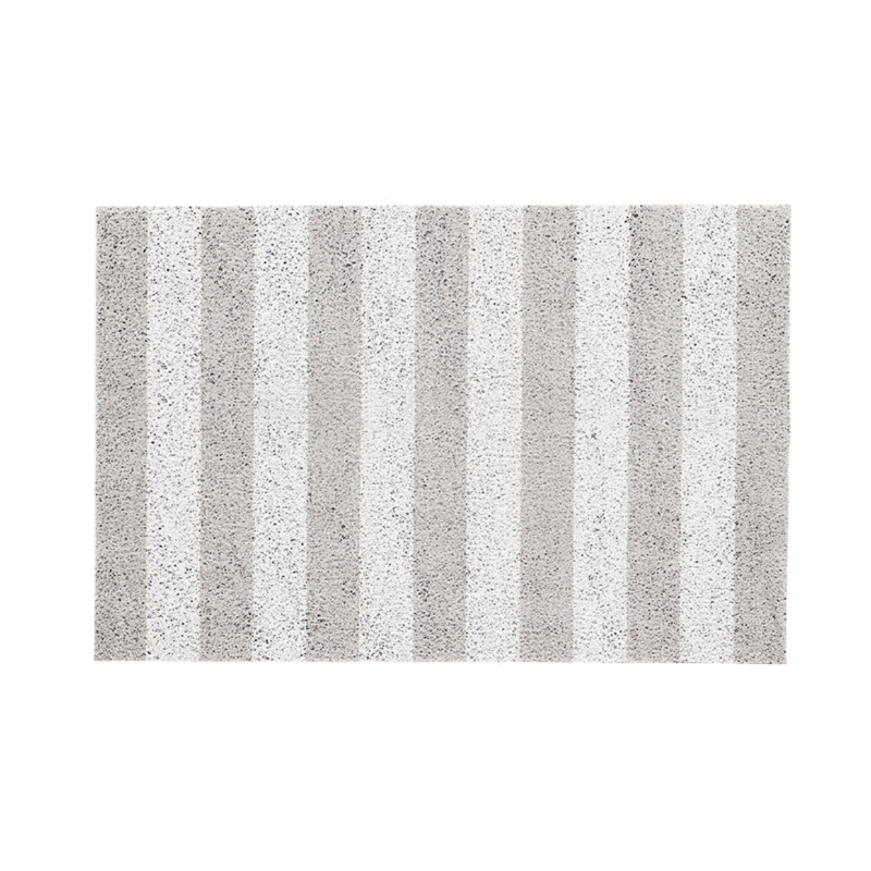 Stylish Loop Anti Slip Doormat with striped design, 90x60cm, captures dirt, enhances decor, suitable for indoor/outdoor use.