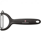 Victorinox Tomato & Kiwi Peeler in black with micro-serrated edge and ergonomic handle for easy, precise peeling.