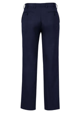 Men's navy one pleat pants from Biz Collection, featuring a comfortable fit and stylish front pleat, ideal for various occasions.