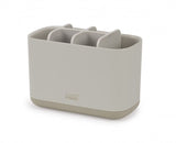 Joseph Joseph EasyStore Large Toothbrush Caddy in Ecru with multiple compartments, ventilation holes, and a non-slip base.