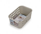 Joseph Joseph EasyStore Bathroom Storage Basket with ventilated sides, moveable tray, ideal for organizing grooming essentials.