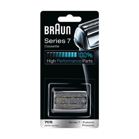 Braun 70S Series 7 Foil Replacement for smoother shaves, compatible with multiple Series 7 models, reduces skin irritation.