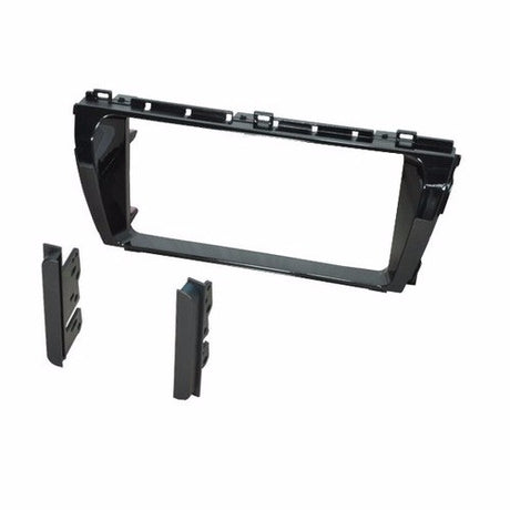 AERPRO Facia Double Din for Toyota Corolla 2014+, featuring carbon fiber finish and perfect stereo integration.