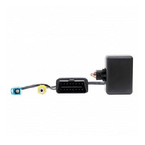 Reverse Camera Adapter for Mercedes NTG 2.5, enabling aftermarket camera integration with OEM screen for enhanced safety.