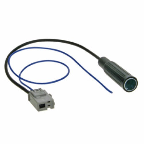 Aerial adaptor lead for Honda, converts OEM radio antenna input to DIN socket for improved audio connectivity.