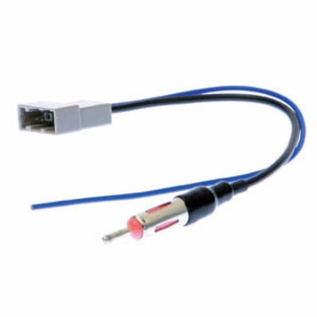 Aerial adaptor lead for Nissan vehicles, ensuring seamless integration with universal head units for optimal audio quality.