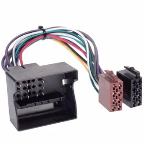 ISO to BMW square pin harness for seamless aftermarket stereo connection in various BMW models by AERPRO.