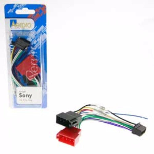 ISO harness for Sony head units 2013+, streamlines car audio installation with reliable connections and optimal sound quality.