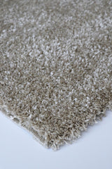Plush Stirling Almond floor rug, 230cm, featuring durable 100% polypropylene, 30mm pile, and neatly bound edges for a modern home.