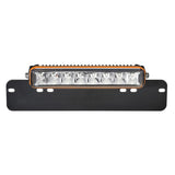 10-inch EX2 light bar for license plates with 8 color trims, hybrid beam, harness-free installation, and 7-year warranty.