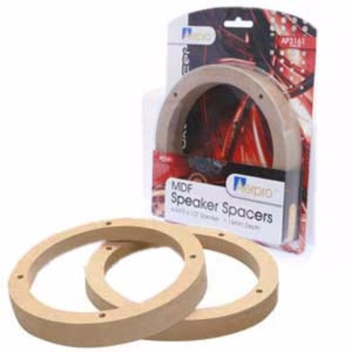 MDF Speaker spacers for 6.5-inch speakers, 182mm diameter, enhance car audio performance with reduced vibrations and improved clarity.