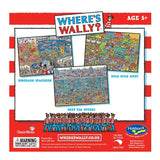 Colorful 100-piece jigsaw puzzle featuring Wally in a Wild West scene with intricate details by Martin Handford.