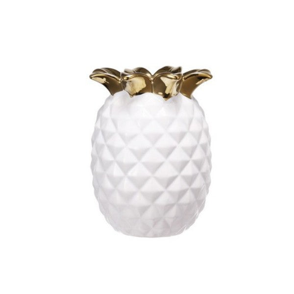 Pineapple Vase - 13cm (White)
