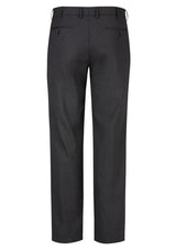 Mens flat front charcoal pants from Biz Collection, featuring a comfortable fit and sleek design, ideal for any occasion.