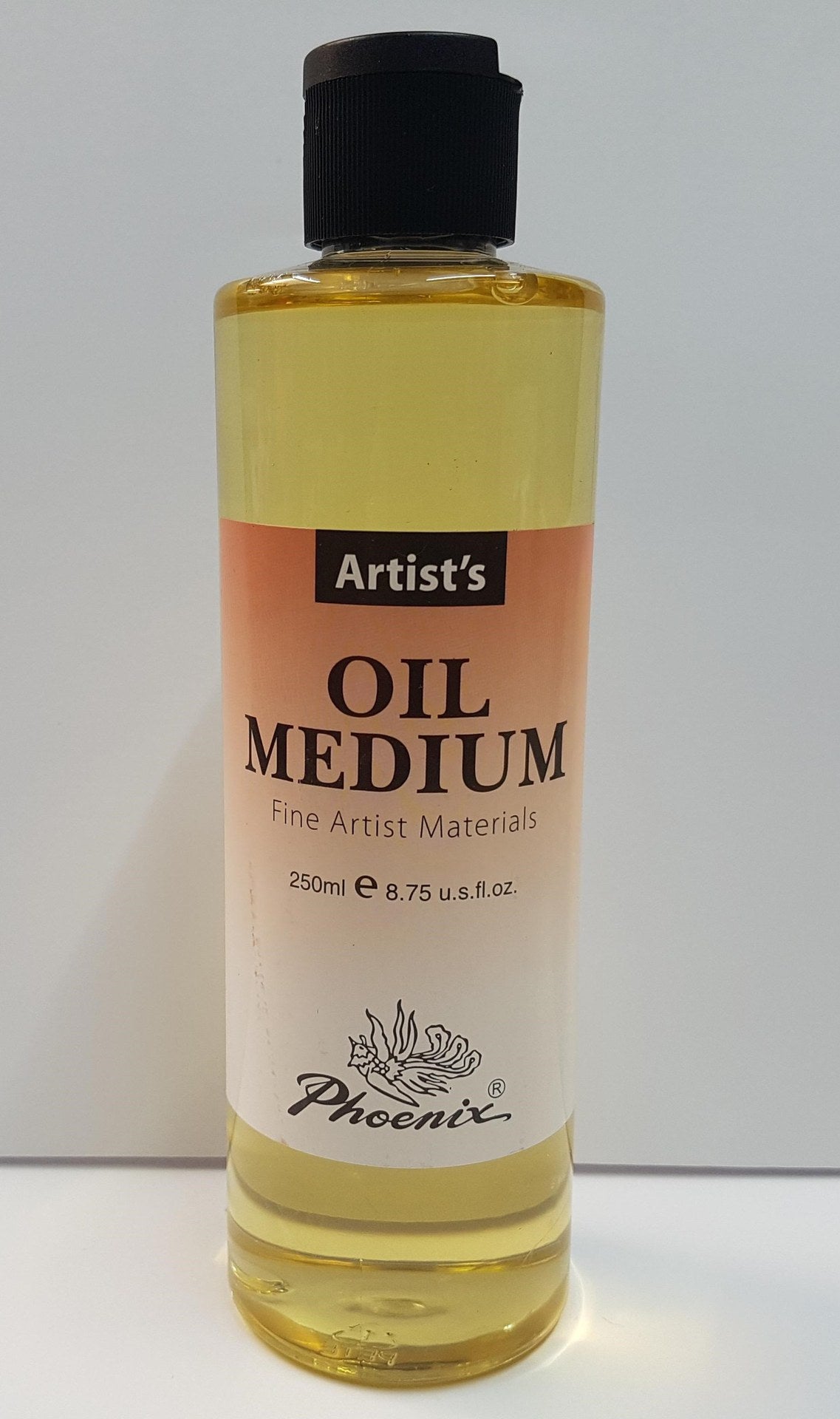 Premium 250ml PHOENIX LINSEED OIL, ideal for thinning oil paint and protecting wooden surfaces for artists and craftspeople.