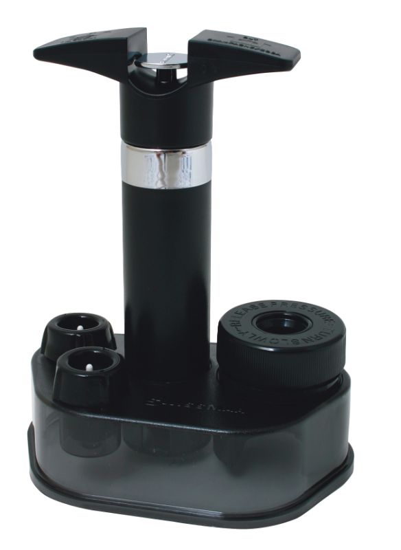 Wine and Champagne Pump Set - Swissmar Epivac Dual Function (Black)