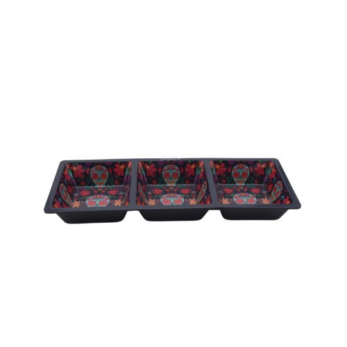 Three Section Tray - Prepara Day of the Dead