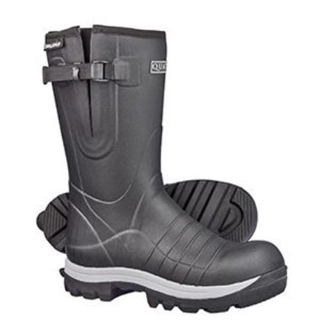 Skellerup size 12 Quatro Comfort Plus gumboots, insulated to -50°C, with adjustable side gusset and fleece lining for ultimate comfort.