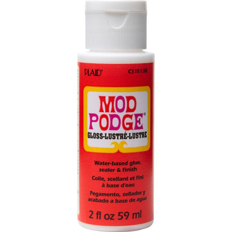 Mod Podge Gloss Gallon (3.78L) – versatile glue, sealer, and finish for crafting with a clear, glossy finish.