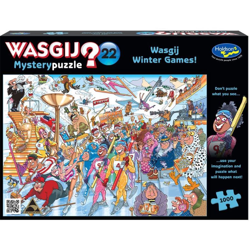 Wasgij Mystery 22 puzzle featuring the exciting opening ceremony of the Winter Games with athletes parading before the crowd.