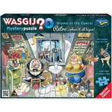 Holdson Wasgij Retro Mystery 3 puzzle featuring a chaotic opera scene, 500XL pieces, eco-friendly, for ages 8+.